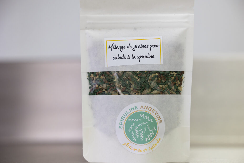 Mélange de graines pour salades à la spiruline (50g)